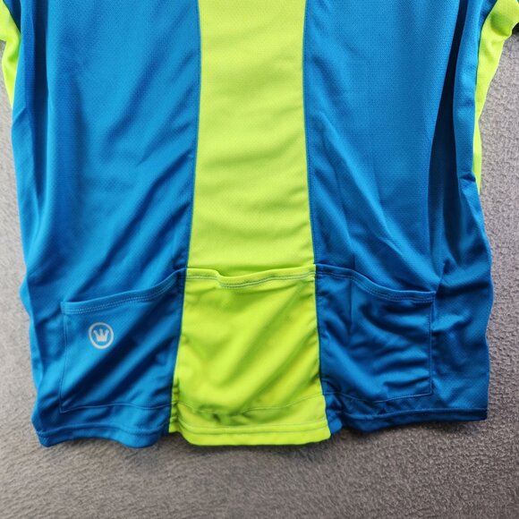 Canari Cycling Jersey Womens XL Blue Fusion Tee Performance Top Back Pockets New - Picture 5 of 13
